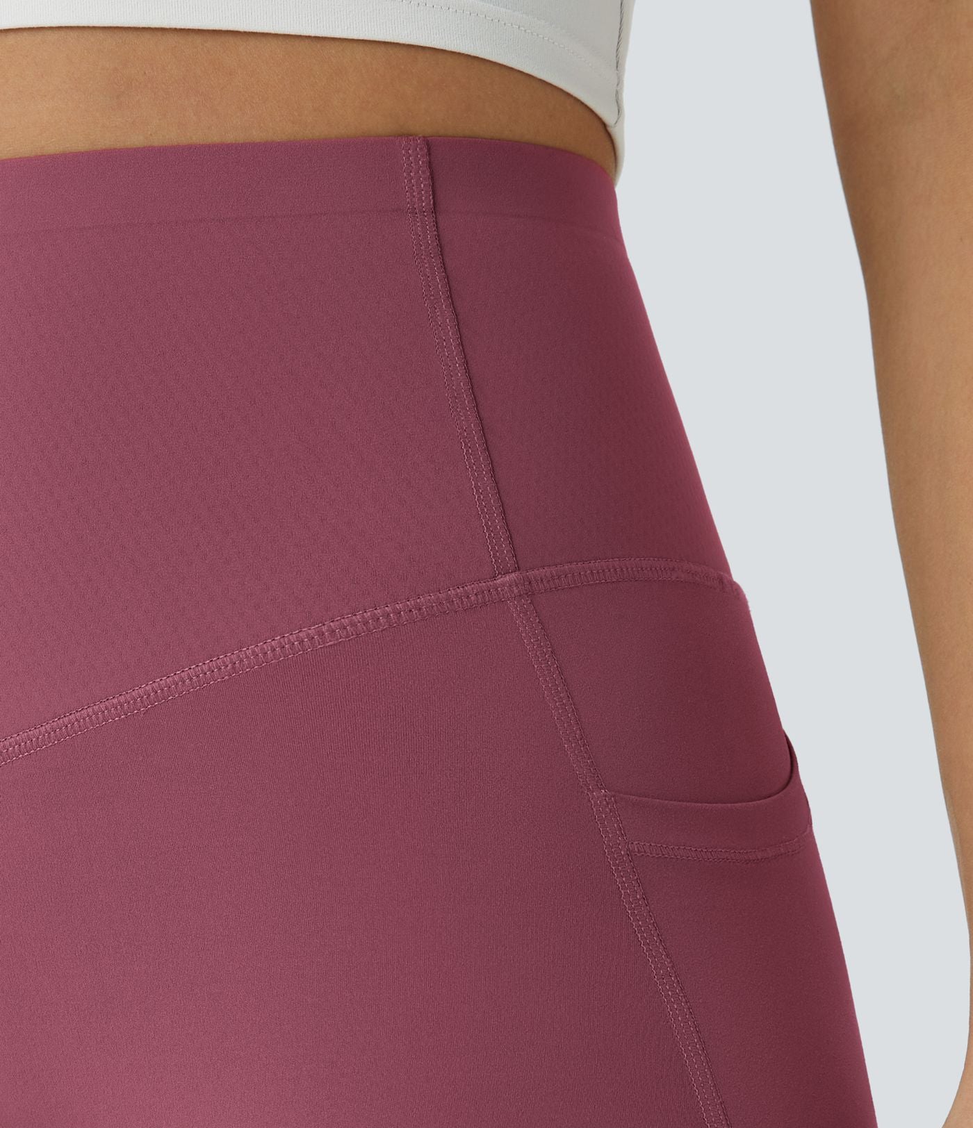 Burgundy CurveLift shapewear tights tummy control butt lifting