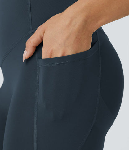 Navy CurveLift shapewear tights tummy control butt lifting