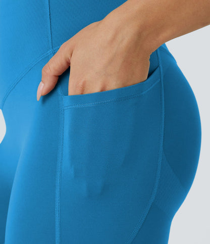Blue CurveLift shapewear tights tummy control butt lifting